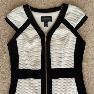 EXCELLENT CONDITION Frank Lyman Black and White Dress